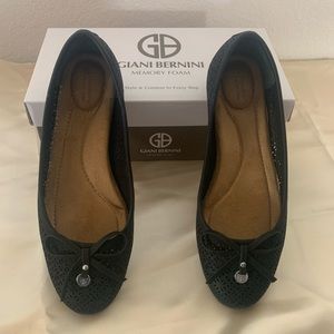Black Flats Gianni Bernini *memory foam cushion*